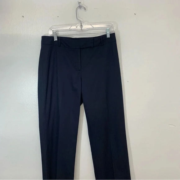 Talbots Pants Woman 6 Curvy Navy Blue Straight Career Classic Office Capsule - Picture 2 of 11